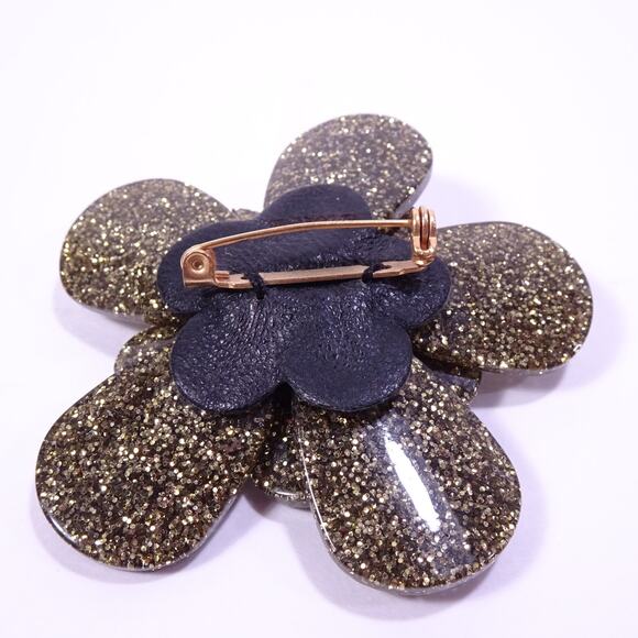 Pono By Joan Goodman Shimmer Gold Layer Flower Pearl Pin  Brooch NWOT 198 - Picture 6 of 8